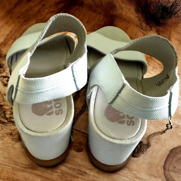 Sorel Joanie II Slingback Sandals Women's Size 8 White /Cream - Picture 9 of 11